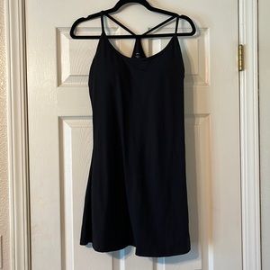 BLACK ATHLETIC DRESS WITH BUILT IN BRA SIZE LARGE